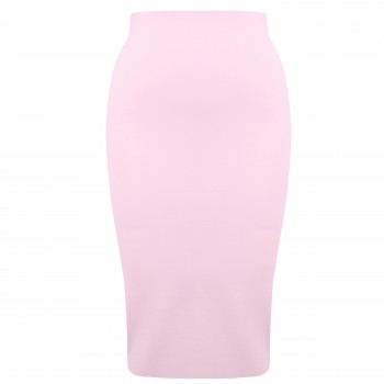 2020 Summer High Quality Women Sexy Pink Bandage Skirt